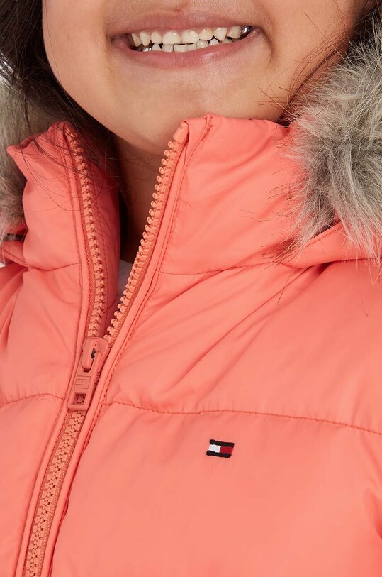 Детская пуховая куртка Tommy Hilfiger KG0KG07399.74.122.9BYX оранжевый