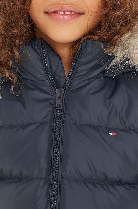Dětská péřová bunda Tommy Hilfiger KG0KG07399.74.122.9BYX námořnická modř
