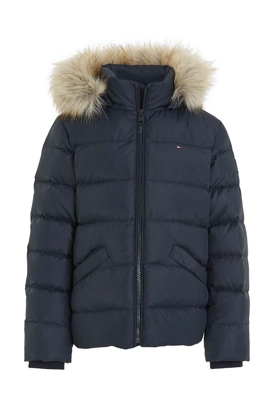 Dječja pernata jakna Tommy Hilfiger KG0KG07399.128.176.9BYX mornarsko plava AW23