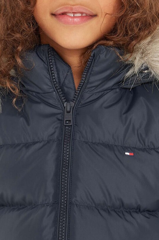 Дитяча пухова куртка Tommy Hilfiger темно-синій KG0KG07399.128.176.9BYX