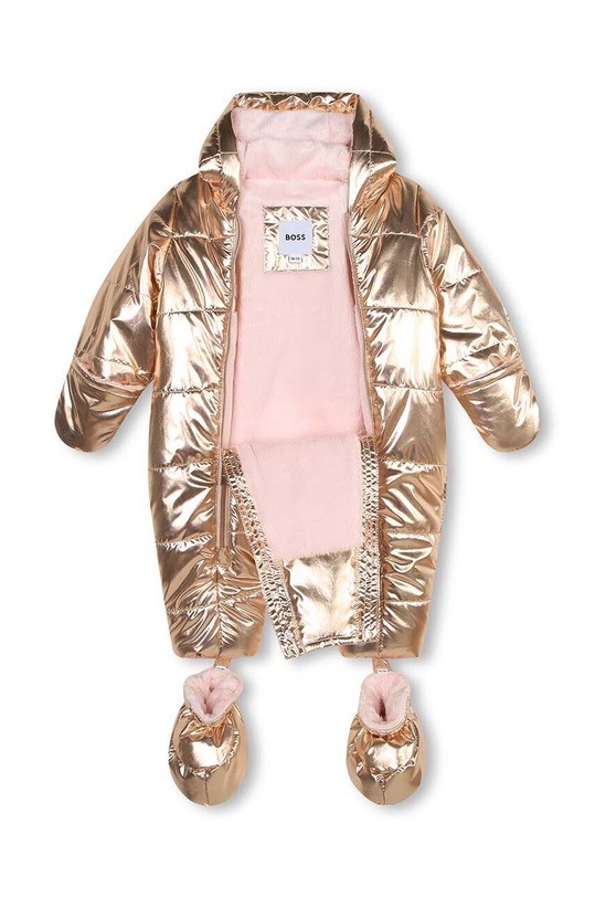 Dziewczynka BOSS kombinezon zimowy dziecięcy J96110 złoty