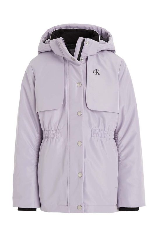Calvin Klein Jeans kurtka dziecięca IG0IG02061.9BYX fioletowy AW23