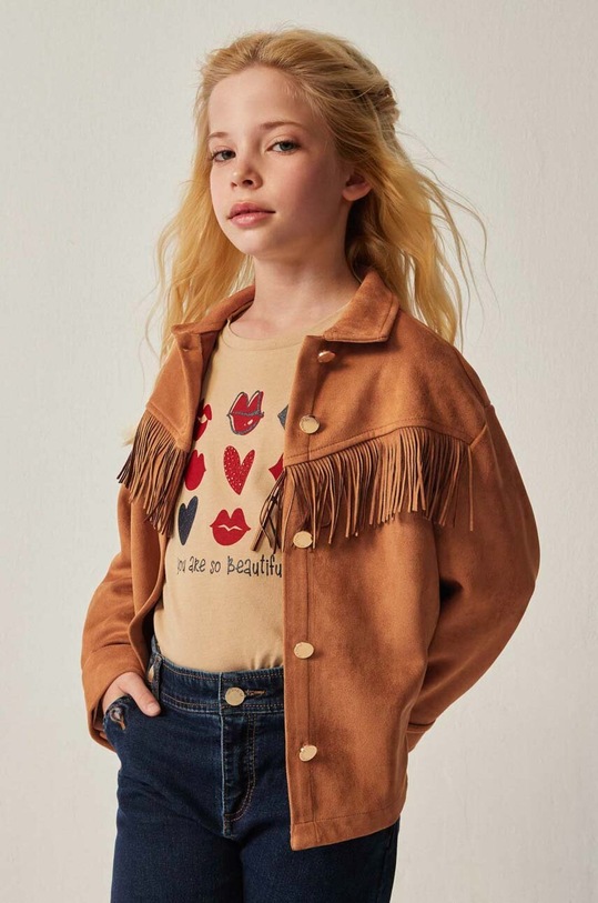 Mayoral koszula dziecięca casual beżowy 7179.8E.Junior.9BYX