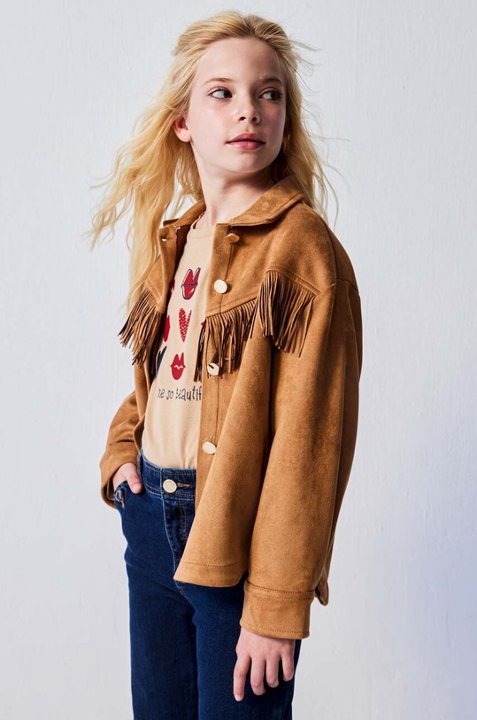 Mayoral koszula dziecięca 7179.8E.Junior.9BYX beżowy AW23