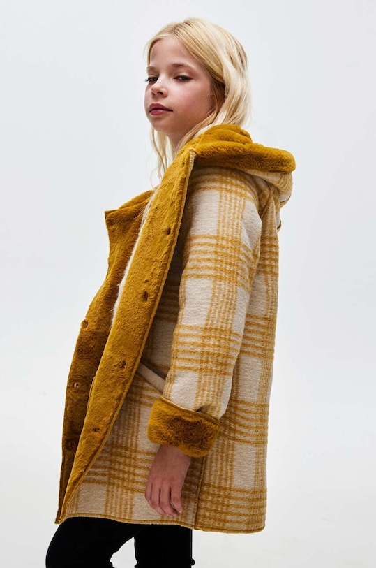 Mayoral palton copii 7408.8C.Junior.9BYX galben AW23