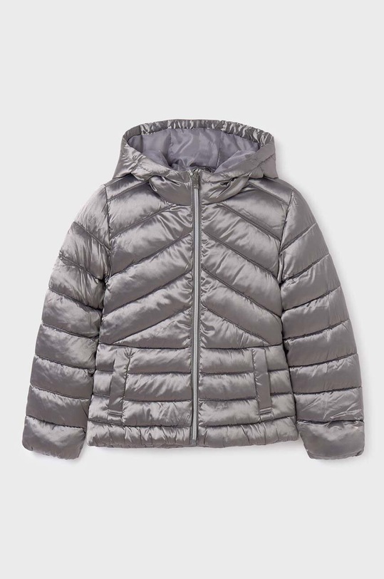 Dětská bunda Mayoral s podšívkou stříbrná 7413.8D.Junior.9BYX