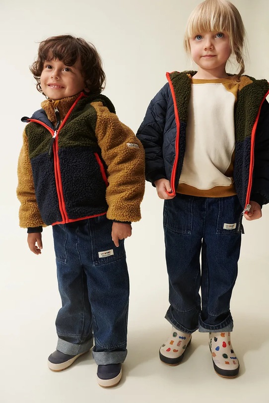 Liewood giacca reversibile per bambini foderato verde LW17576