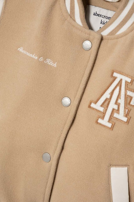 Djevojčice Dječja bomber jakna Abercrombie & Fitch KI244.3015 bež