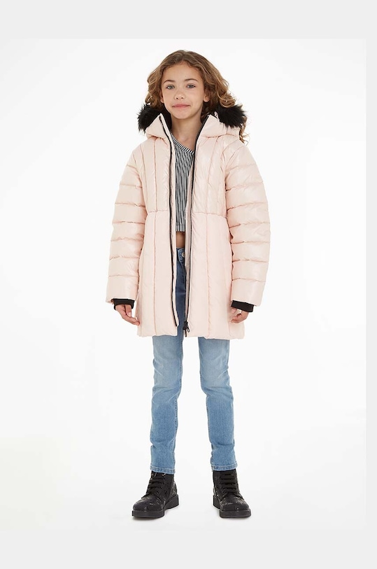 Calvin Klein Jeans kurtka dziecięca pozostałe różowy IG0IG02242.9BYX