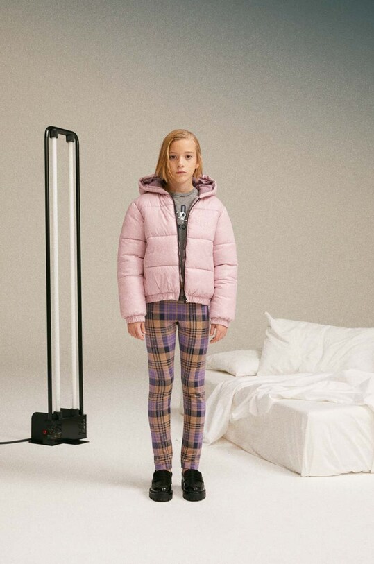 Детская куртка Sisley с утеплением фиолетовой 2EO0YN00P.G.SEASONAL