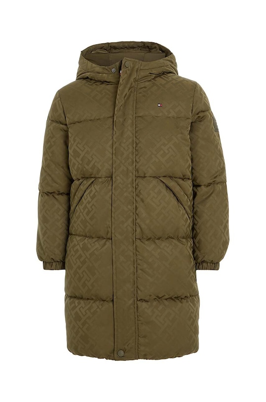 Παιδικό μπουφάν Tommy Hilfiger KS0KS00524.9BYX πράσινο AW23