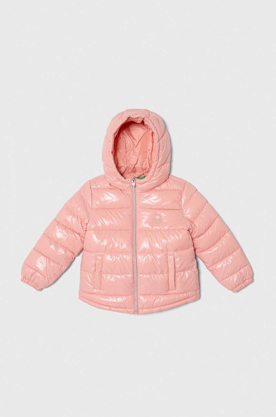 Dětská bunda United Colors of Benetton s podšívkou oranžová 2EO0CN012.G.SEASONAL