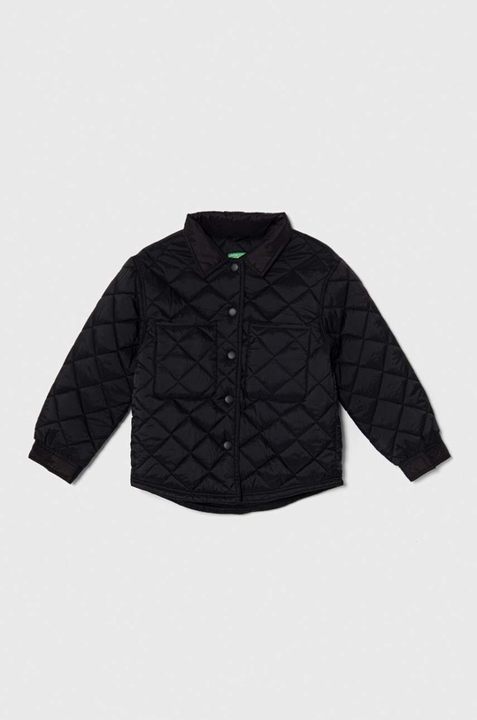 United Colors of Benetton kurtka dziecięca bez kaptura czarny 2MJACN02N.G.SEASONAL