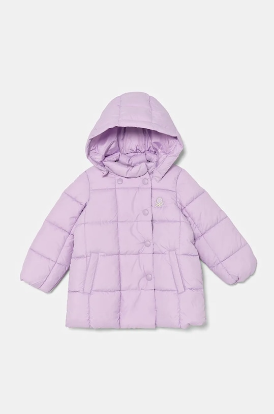 United Colors of Benetton geaca copii cu captuseala violet 2WU0GN01H.P.SEASONAL
