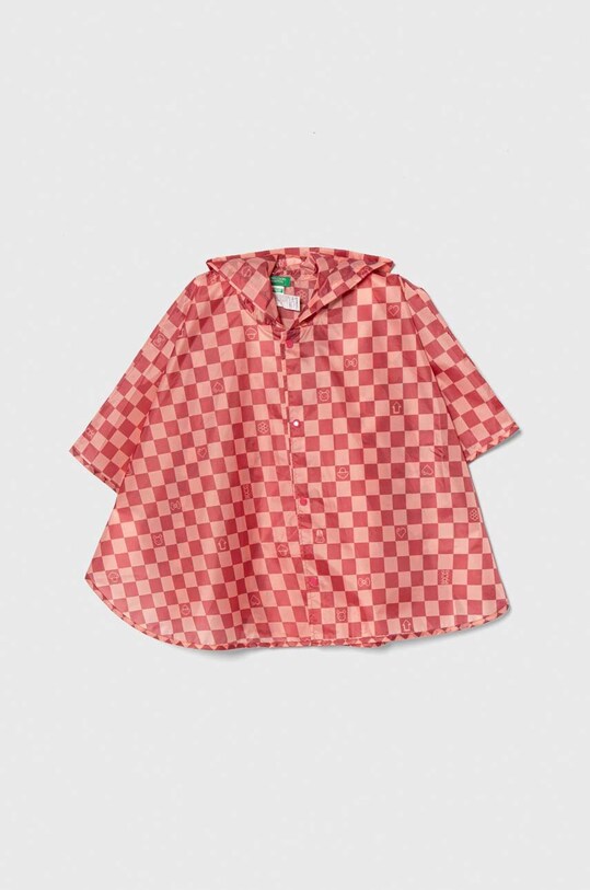 United Colors of Benetton poncho antipioggia per bambini transitorio rosa 6G8UG800A.P.SEASONAL