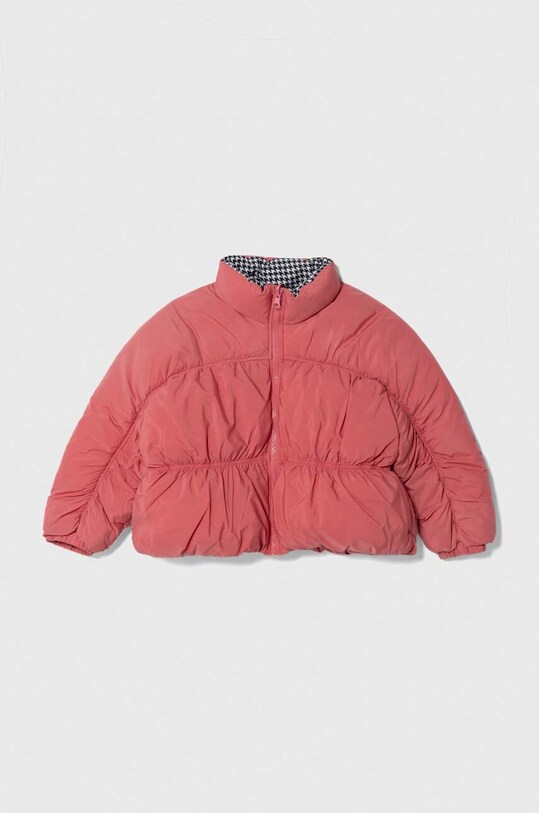 Дитяча двостороння куртка United Colors of Benetton з підкладкою рожевий 2TPXCN02S.G.SEASONAL