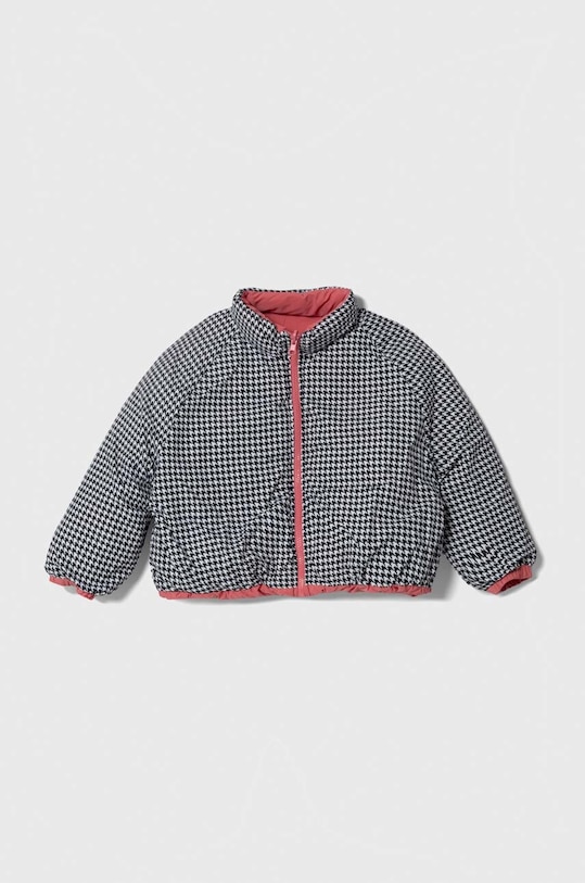 United Colors of Benetton geaca reversibila pentru copii 2TPXCN02S.G.SEASONAL roz AW23