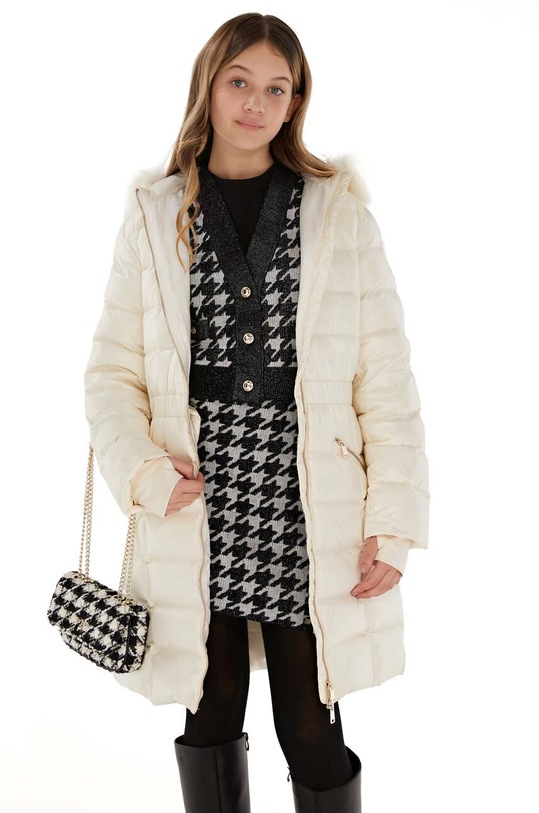 Детско пухено яке Guess J3BL11.WB080.9BYX бежов