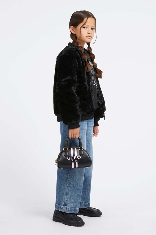 Детско яке бомбър Guess бомбър черен J3BL13.WCFX0.9BYX