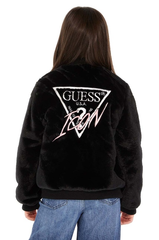 Детско яке бомбър Guess J3BL13.WCFX0.9BYX черен