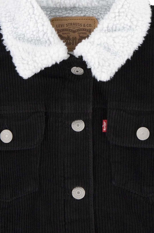 Dziewczynka Levi's kurtka jeansowa dziecięca 4EJ310 czarny