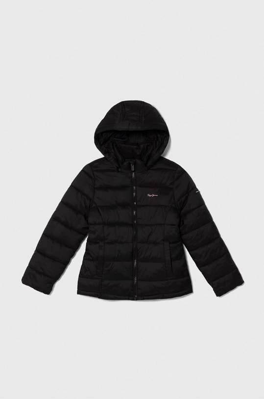 Detská bunda Pepe Jeans zateplené čierna PG401092