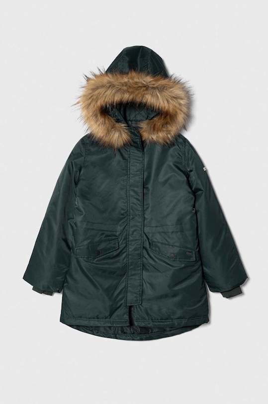 Pepe Jeans gyerek dzseki Outerw Heavy szigetelt zöld PG401086