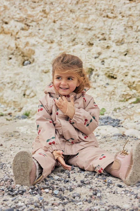 Konges Sløjd kurtka dziecięca pozostałe beżowy KS5436