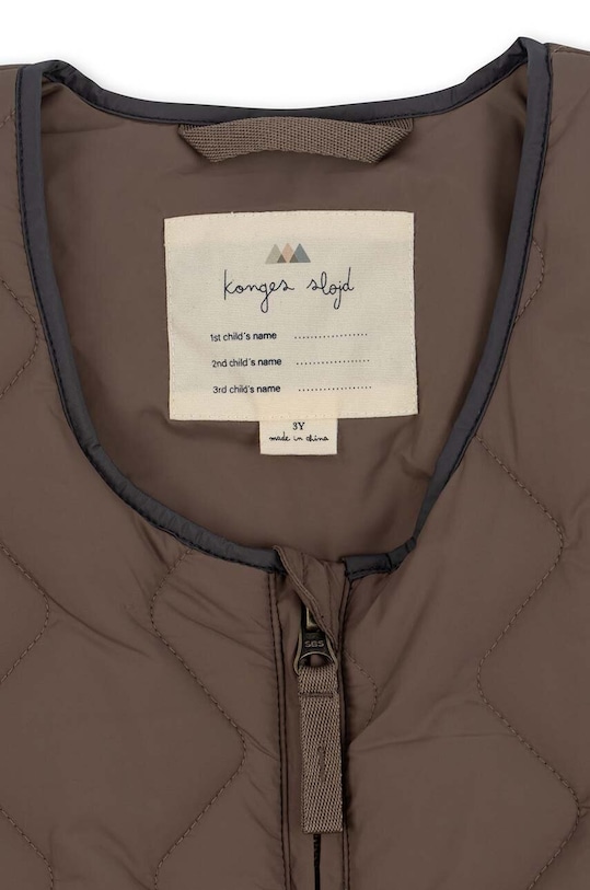 Konges Sløjd salopete de iarna pentru copii maro KS5467