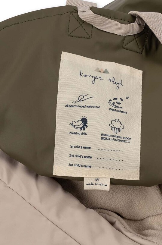 Konges Sløjd set rezistent la ploaie pentru copii KS5474