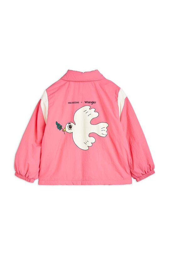 Дитяча куртка Mini Rodini Mini Rodini x Wrangler рожевий 2381010228