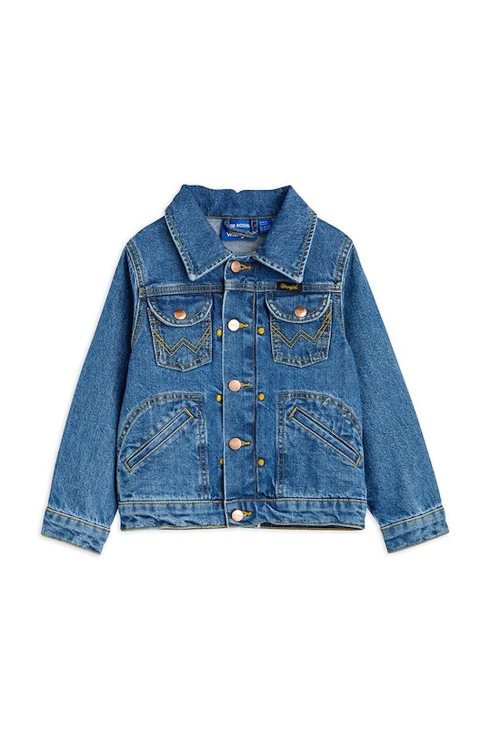Chlapec Detská rifľová bunda Mini Rodini Mini Rodini x Wrangler 2381010460 modrá