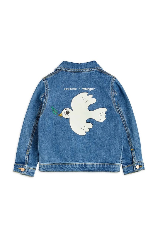 Detská rifľová bunda Mini Rodini Mini Rodini x Wrangler modrá 2381010460