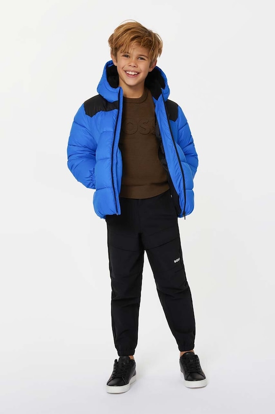 Детско яке BOSS уголемена тъмносин J26521.114.150