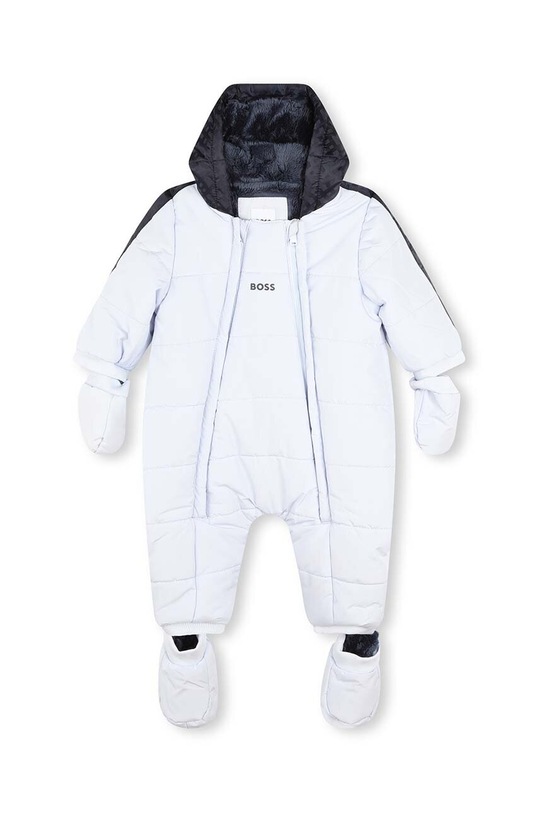 Детский зимний комбинезон BOSS с утеплением голубой J96106