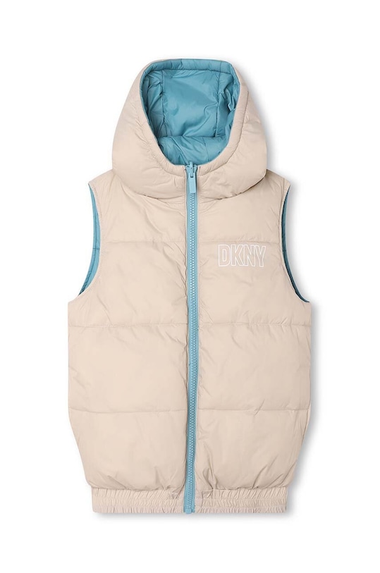 Κοριτσίστικα Παιδικό αναστρέψιμο γιλέκο DKNY D56001.114.150 τιρκουάζ