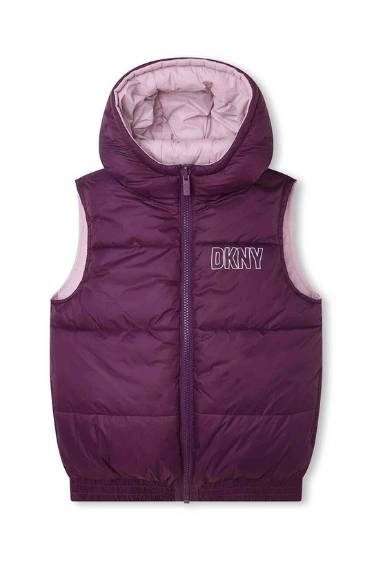 Dětská oboustranná vesta Dkny s podšívkou fialová D56001.162.174