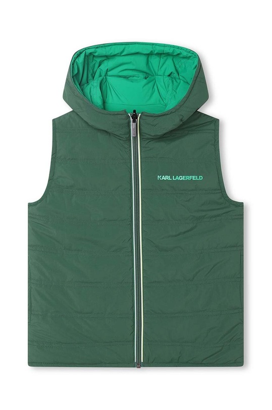 Παιδικό αναστρέψιμο γιλέκο Karl Lagerfeld πράσινο Z26104.162.174