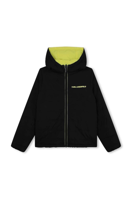 Αναστρέψιμο παιδικό μπουφάν Karl Lagerfeld πράσινο Z26105.114.150