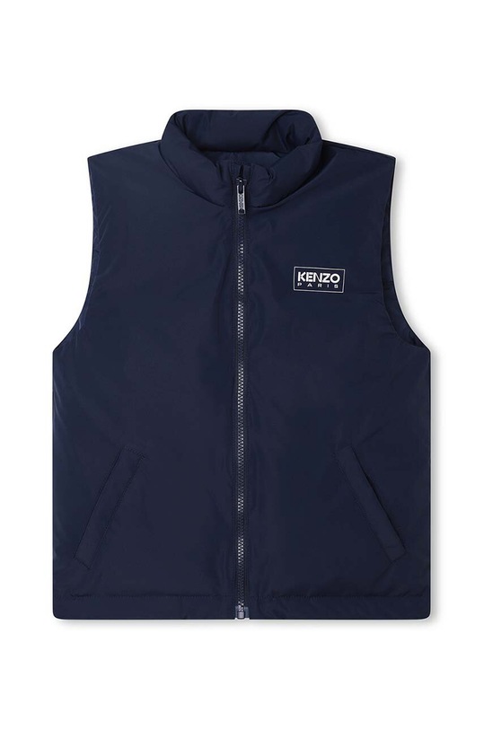 Kenzo Kids bezrękawnik puchowy dziecięcy bez kaptura niebieski K56022