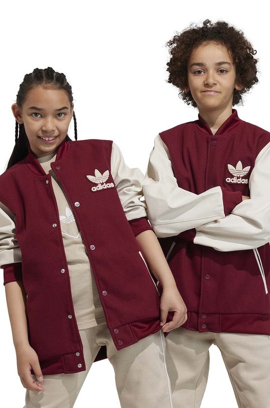 Detská bunda bomber adidas Originals bomber červená IJ9777