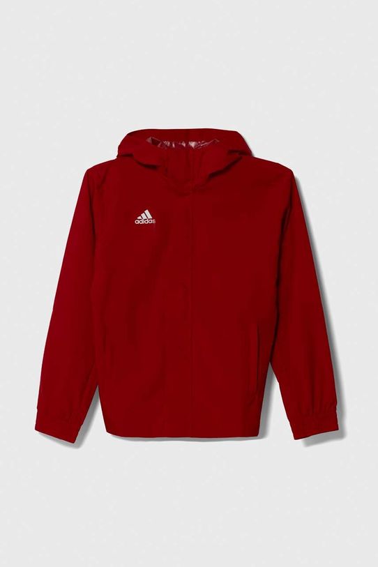 Dječja jakna adidas Performance ENT22 AW JKTY Planet friendly crvena IK4013