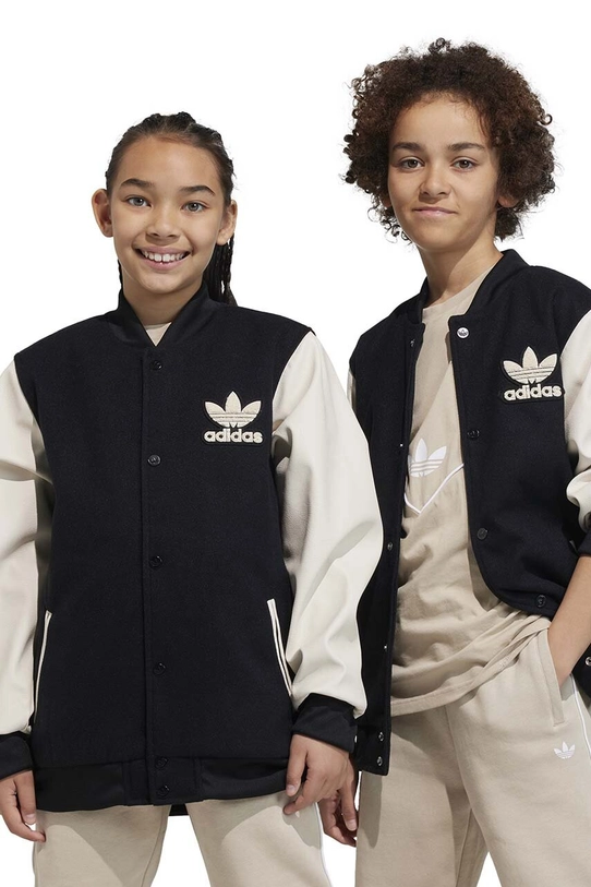 adidas Originals kurtka bomber dziecięca bez kaptura czarny IL1847