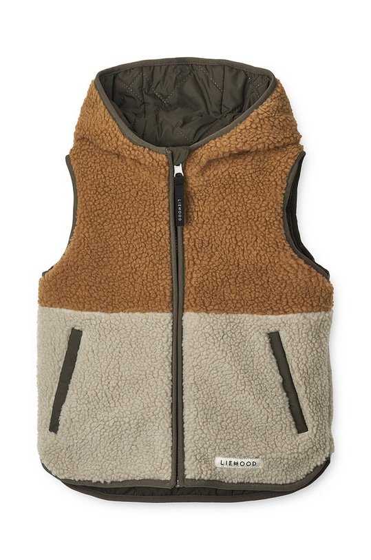 Dětská oboustranná vesta Liewood LW17127 zelená AW24