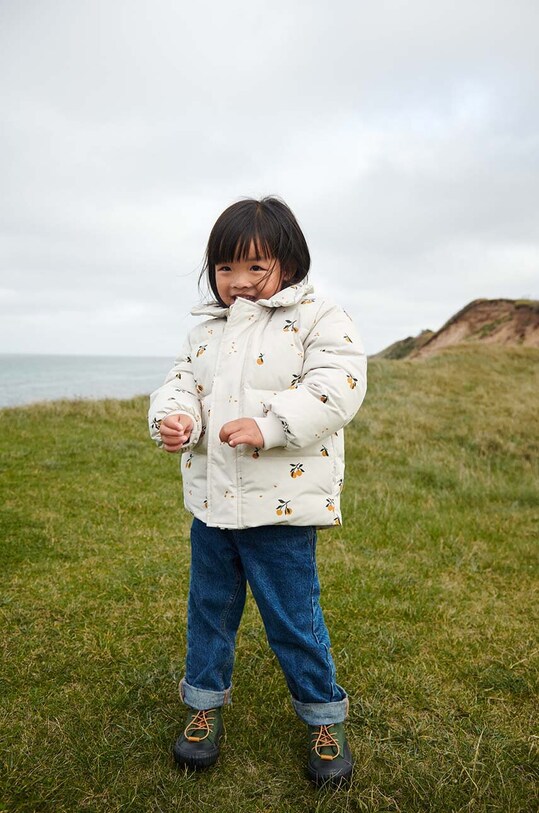 Liewood geaca de puf pentru copii cu captuseala portocaliu LW18002