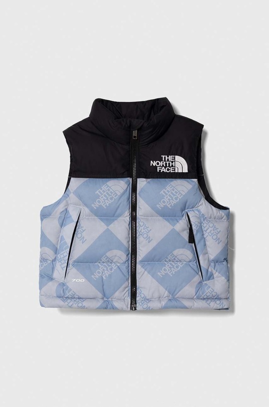 Dětská péřová vesta The North Face 1996 RETRO NUPTSE VEST s podšívkou modrá NF0A82WX