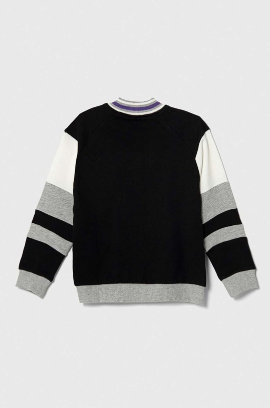 Sisley bluza bawełniana dziecięca 3J68X500R.G.SEASONAL czarny AW23