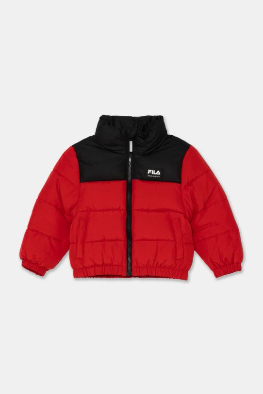 Дитяча куртка Fila THELKOW blocked padded jacket з підкладкою червоний FAK0259