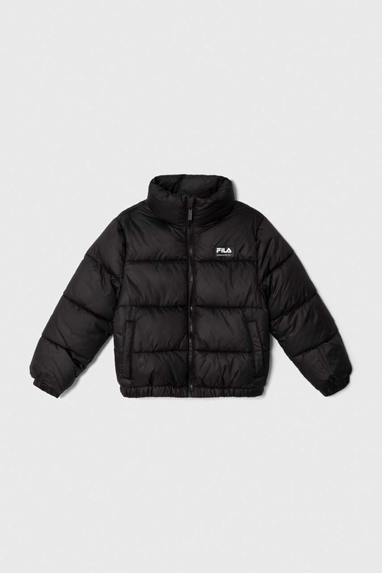 Fila kurtka dziecięca THELKOW blocked padded jacket bez kaptura czarny FAK0259