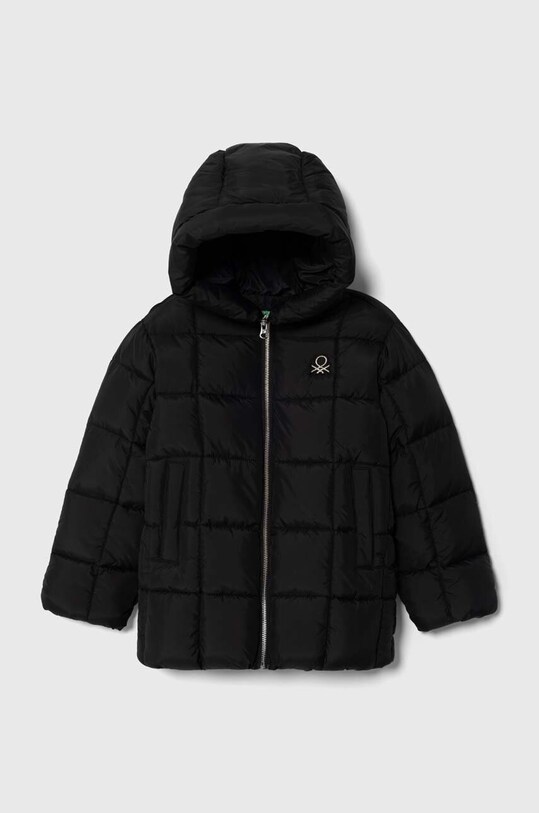 Dětská bunda United Colors of Benetton s podšívkou černá 2WU0CN02J.G.SEASONAL